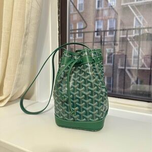 Goyard Goyardine Petit Flot bucket bag with receipt